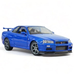 Carro Miniatura Nissan Skyline GTR R34 | Escala 1:24
