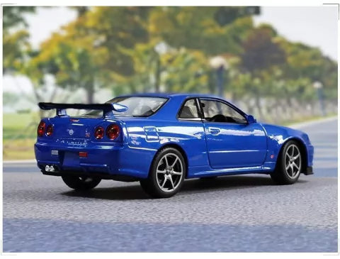 Carro Miniatura Nissan Skyline GTR R34 | Escala 1:24