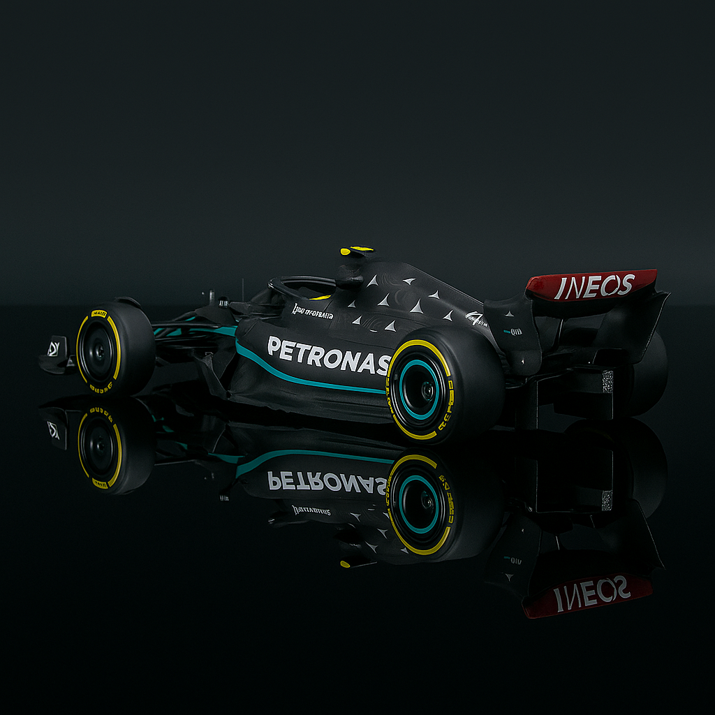 Carro Miniatura F1 Mercedes W14 2023 | Escala 1:24