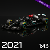 Carro Miniatura F1 Mercedes 2021 W12 | Escala 1:43